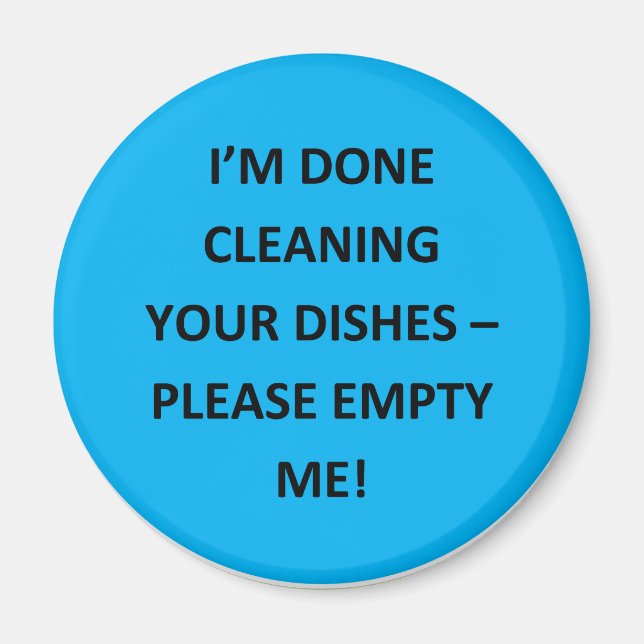 Office Dishwasher-meddelanden Magnet (Framsidan)