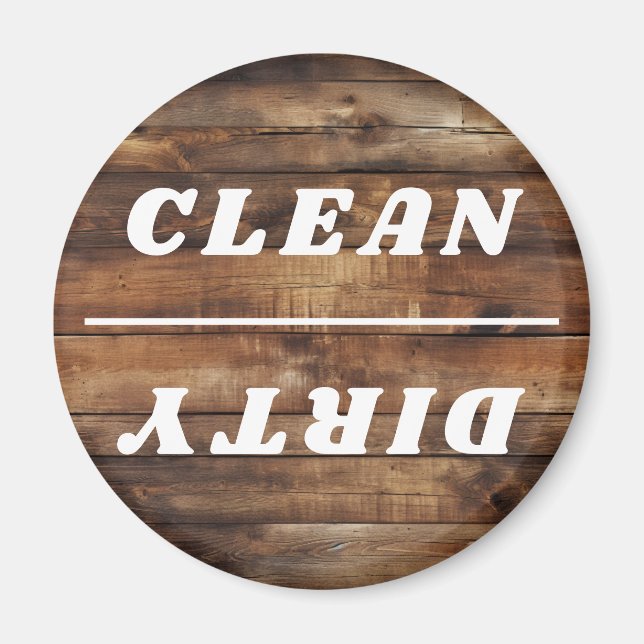 Office Dishwasher Notices Clean & Dirty Magnet (Framsidan)
