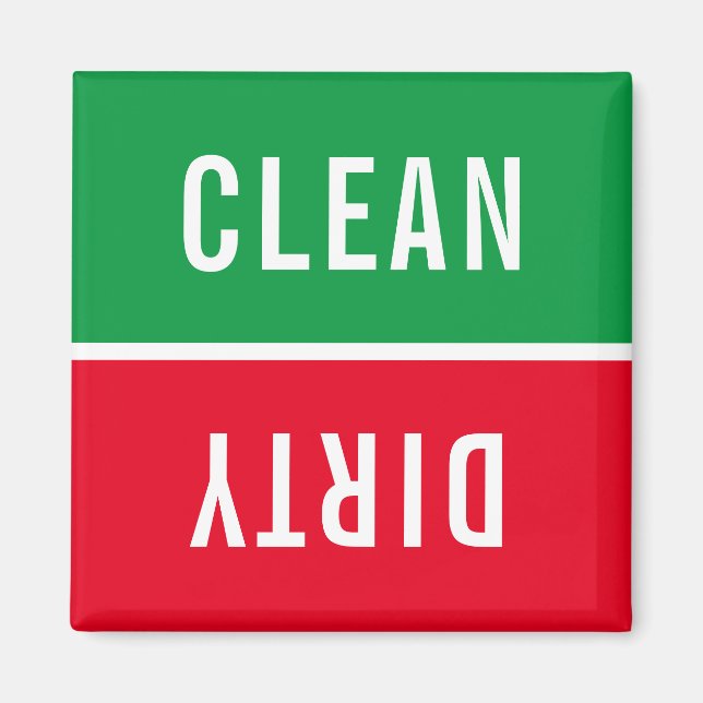 Office Dishwasher Notices Clean & Dirty Magnet (Framsidan)