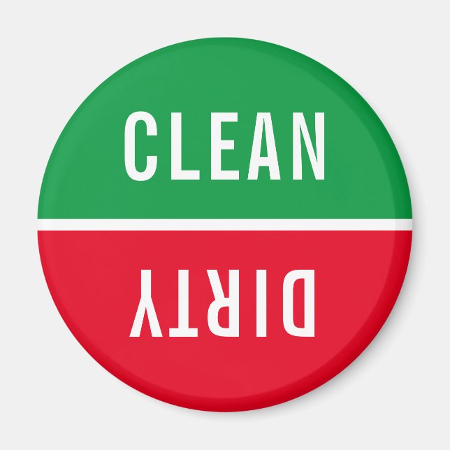 Office Dishwasher Notices Clean & Dirty Magnet (Framsidan)