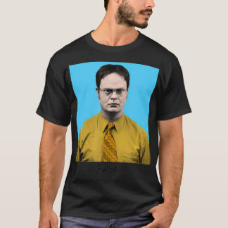 Office Dwight False Färg Block T Shirt