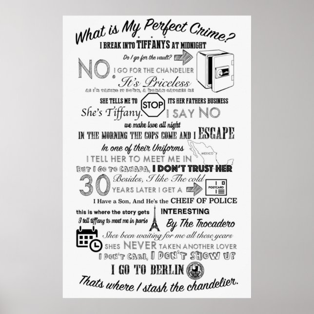 Office Dwights Perfekt Crime Poster (Framsidan)