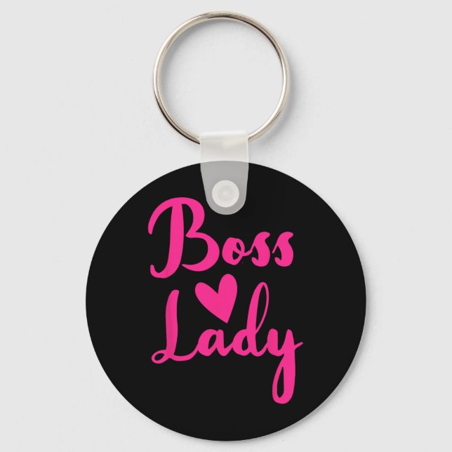Office Employee Bosses Day Female Boss Ceo Manager Nyckelring (Framsida)