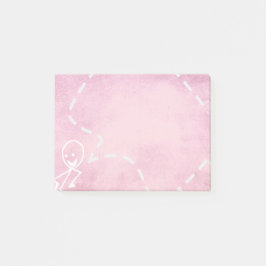Office Family Stick Chalboard Rosa Funny Post-it Block