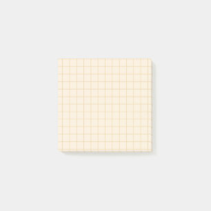 Office för design av Cream Checkated Mönster Soft Post-it Block