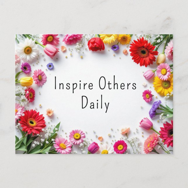 Office för inspirationsofferter har färgats vykort (Framsida)