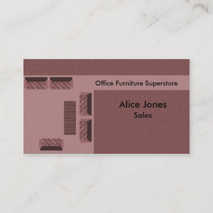 Office FurnMöbler Affärskort, Mauve Visitkort