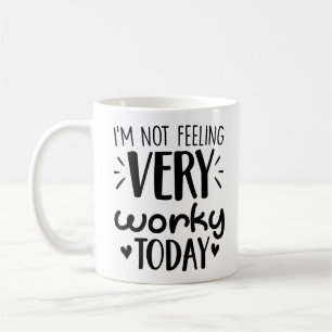Office Gag Coffee, jag känner mig inte särskilt or Kaffemugg