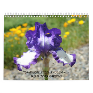 OFFICE GIFT CALENDAR Iris Flowers Teamwork! Kalender