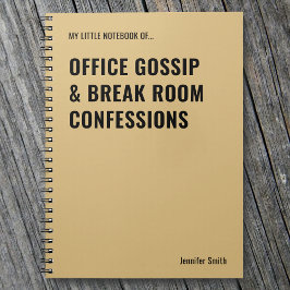 Office Gossip-arbetsplats Anteckningsbok