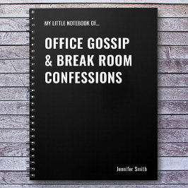Office Gossip-arbetsplats Anteckningsbok