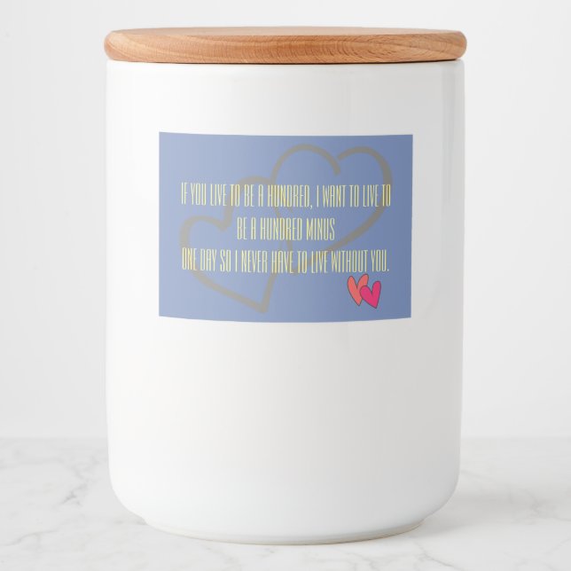 Office Home bröllop personalize Destiny Destiny's Mat Etiketter (Framsida)