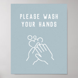 Office Hygiene Tvätta Händer Poster