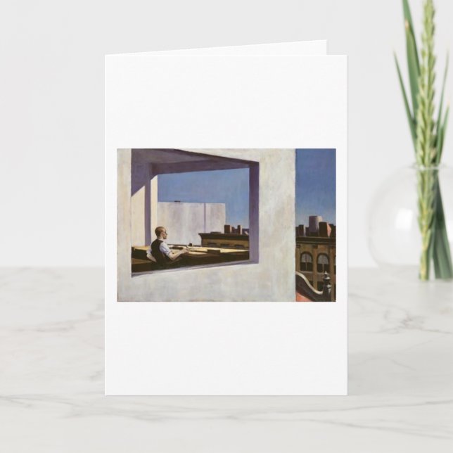 Office in a Small City - Edward Hopper Kort (Framsida)