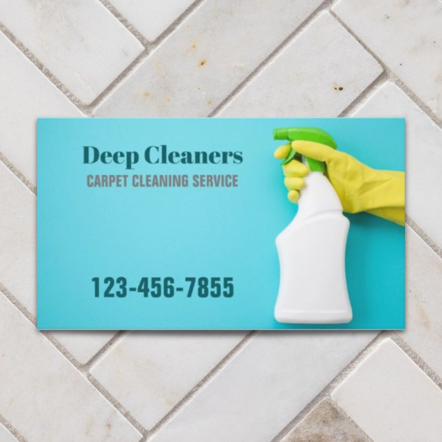 Office Janitorial Household Städning Visitkort (Office Janitorial Housekeeping Cleaning Services Business Card)