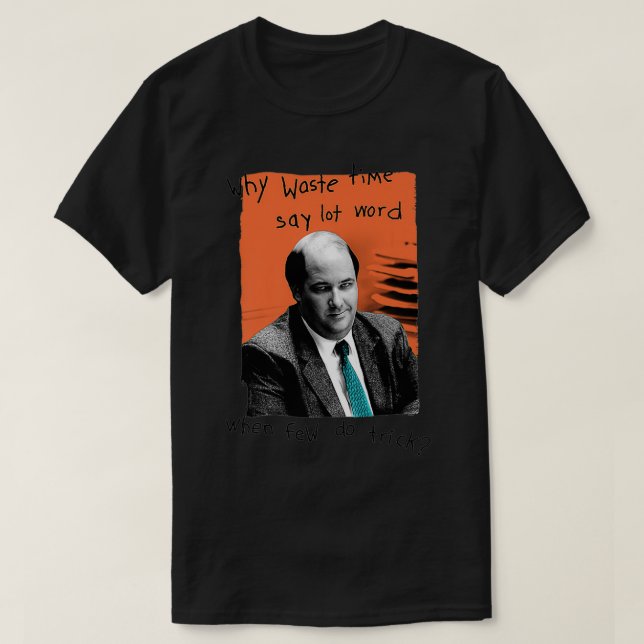Office Kevin Varför Slösa Time Premium T Shirt (Design framsida)
