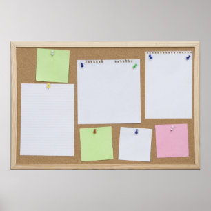 Office kork board poster