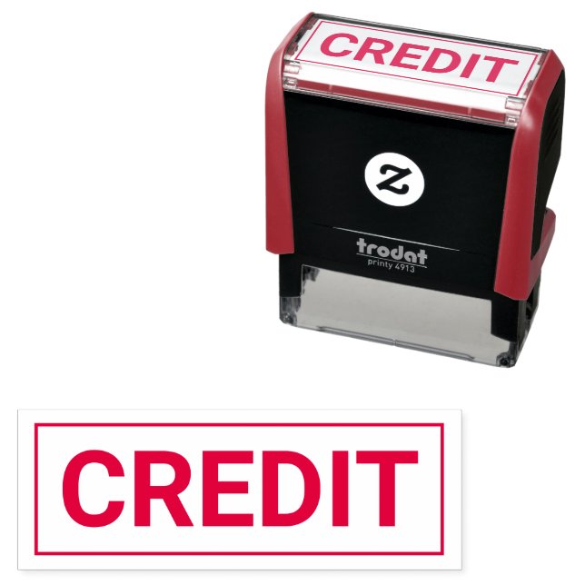 Office KREDIT Self-Inking Frimärke Självfärgande Stämpel (In Situ)