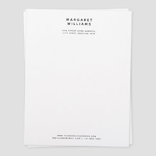 Office Letterhead för enkel, modern, minimal Elega Brevhuvud