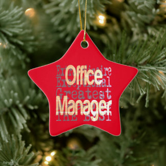 Office Manager Extraordinaire Julgransprydnad Keramik