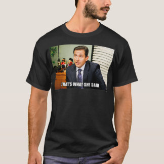 Office Michael Meme, det var vad hon sa T Shirt
