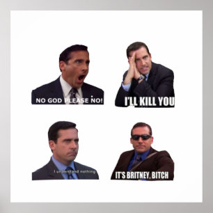 Office Micheal Scott Funny Memes Pack Poster