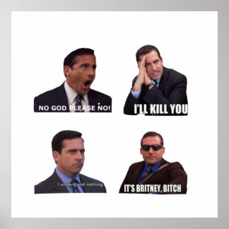 Office Micheal Scott Funny Memes Pack Poster