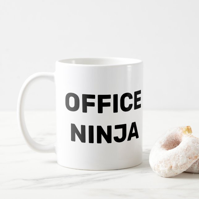 Office Ninja administrativ bedömning Kaffemugg (Med munk)