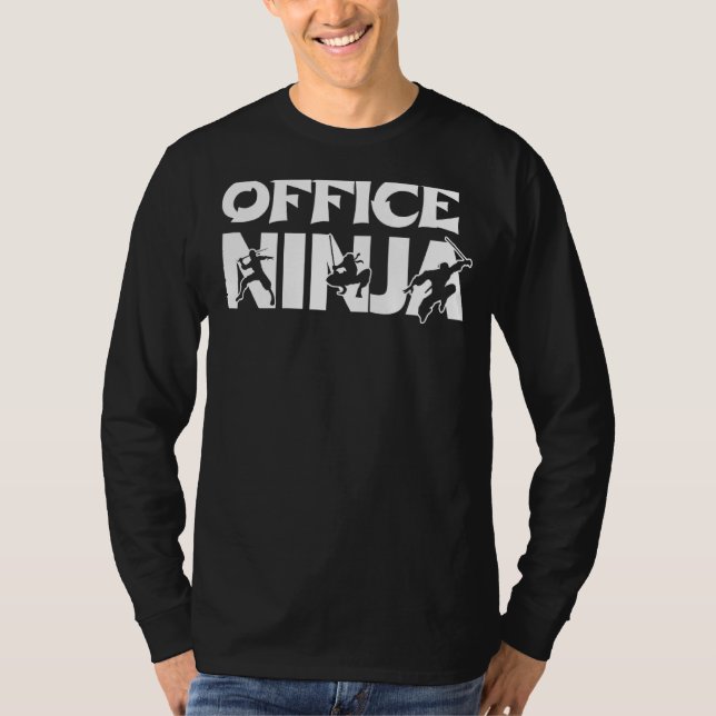 Office Ninja Co Worker T Shirt (Framsida)