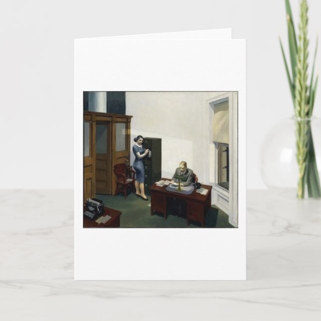 Office of Night - Edward Hopper Kort (Framsida)