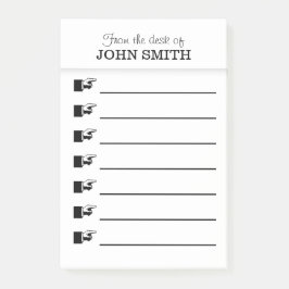 Office Organizer Post it® Note PERSONALIZE Post-it Block