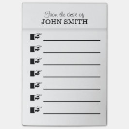 Office Organizer Post it® Note PERSONALIZE Post-it Block
