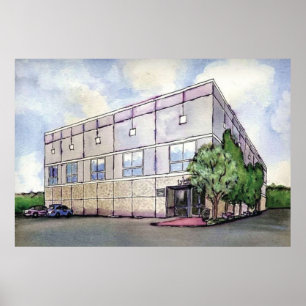 Office Pams Office Painting Art Poster