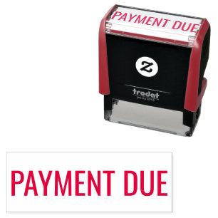 Office PAYMENT DUE Självfärgande Stämpel
