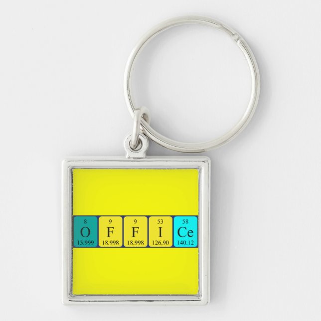 Office Periodisk bord ord nyckelring 9 (Framsidan)