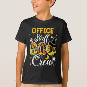 Office Personal Boo Crew Funny Halloween Matching  T Shirt