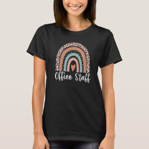 Office Personal Rainbow Leopard Admin Assistants S T Shirt