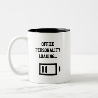 Office Personality Loading... Two-Tone Coffee Mug Två-Tonad Mugg