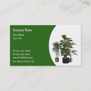 Office Plant Maintenance Service Visitkort