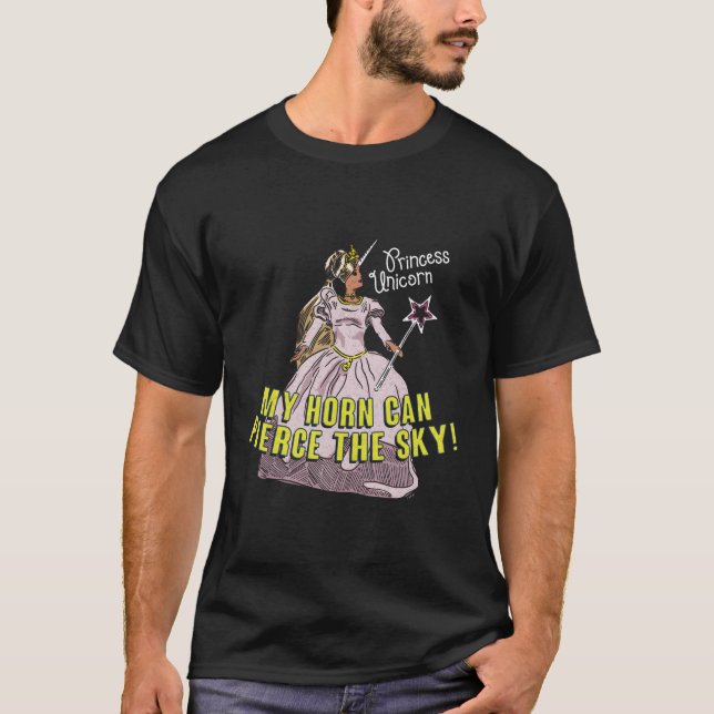 Office Princess Unicorn Crew Nacke T Shirt (Framsida)