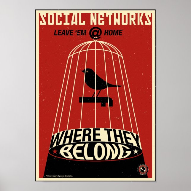Office Propaganda: Social-nätverket Poster (Framsidan)