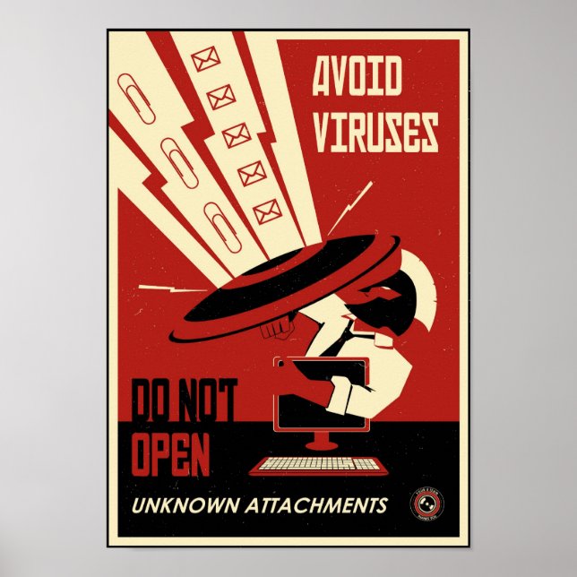 Office Propaganda: Undvik nedladdningar Poster (Framsidan)