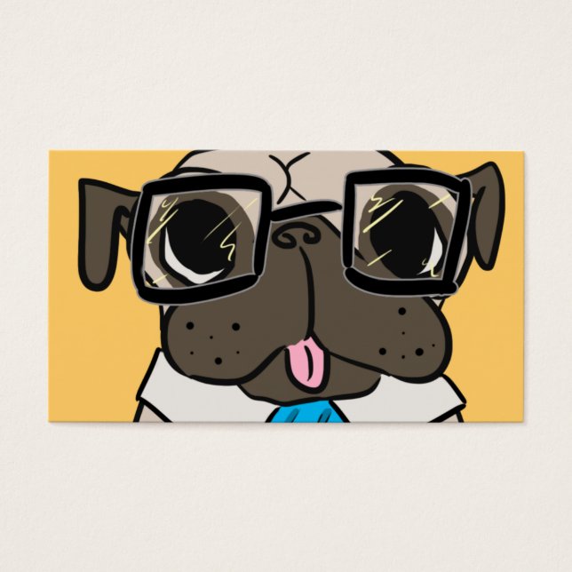 Office Pug Visitkort (Framsidan)