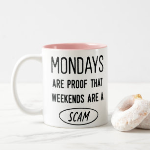 Office Quote Funny Two-Tone Coffee Mugg