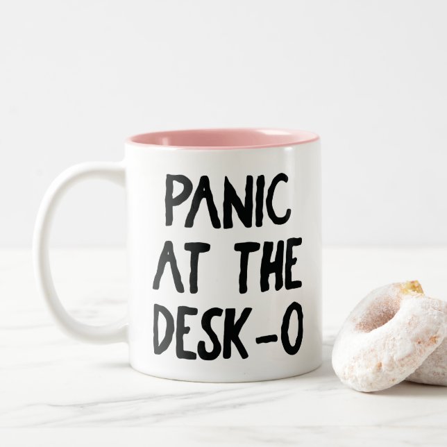 Office Quote Funny Two-Tone Coffee Mugg (Med munk)