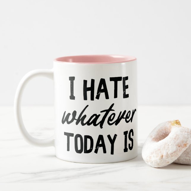 Office Quote Funny Two-Tone Coffee Mugg (Med munk)