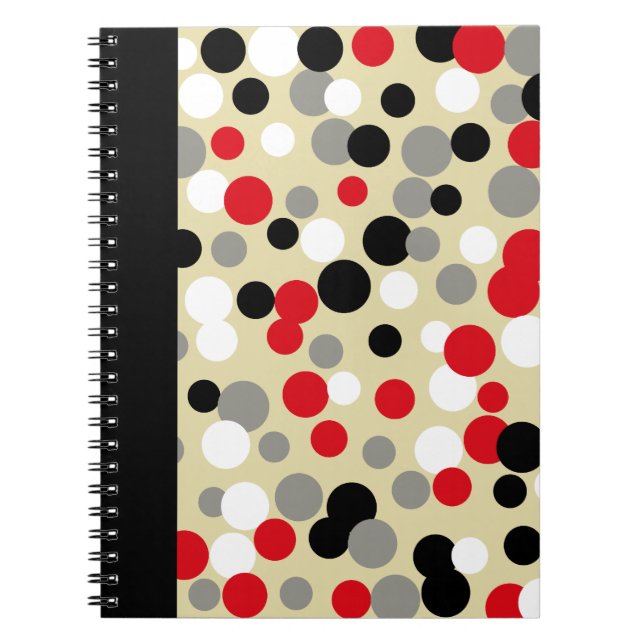 Office Red Black School Journal - bärbar dator - g Anteckningsbok Med Spiral (Framsidan)