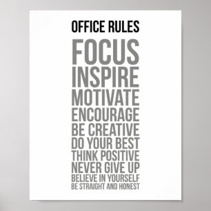 Office Regler Poster