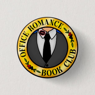 Office Romantik Bok Klubb Badge Knapp