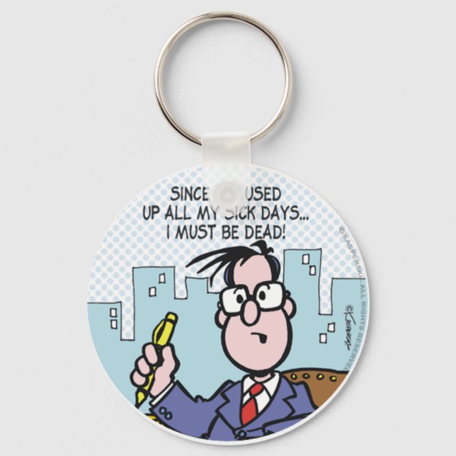 Office Sjukdagar Nyckelring (Framsida)